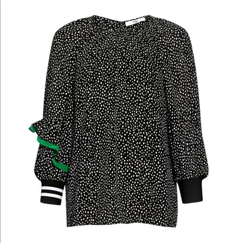 Tibi Ruffled Top